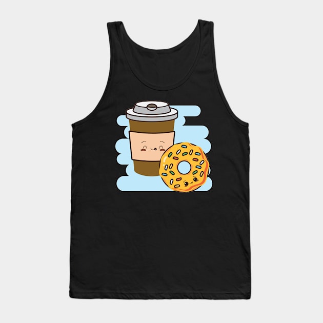 donuts and coffee Tank Top by T-shirtlifestyle